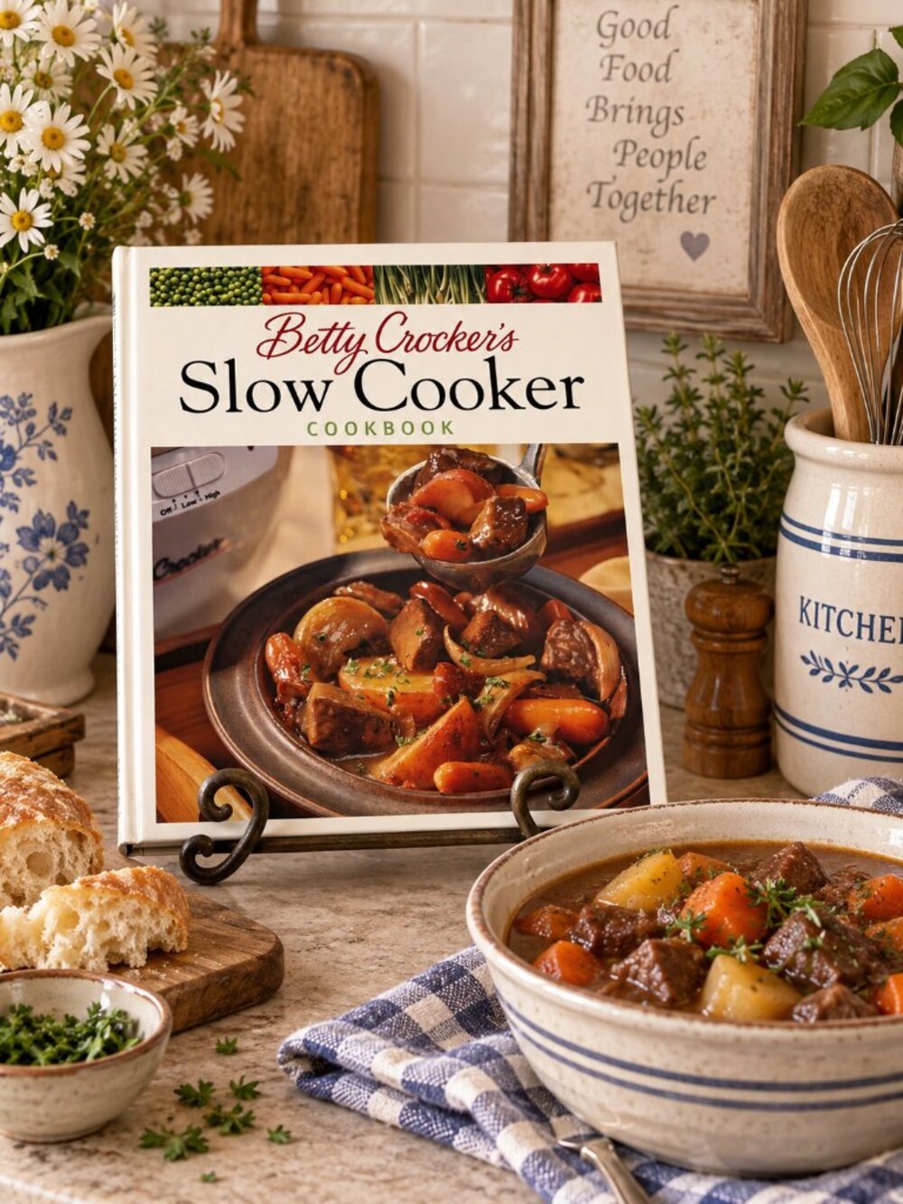 Vintage 1999 Betty Crocker’s Slow Cooker Cookbook First Edition Hardcover